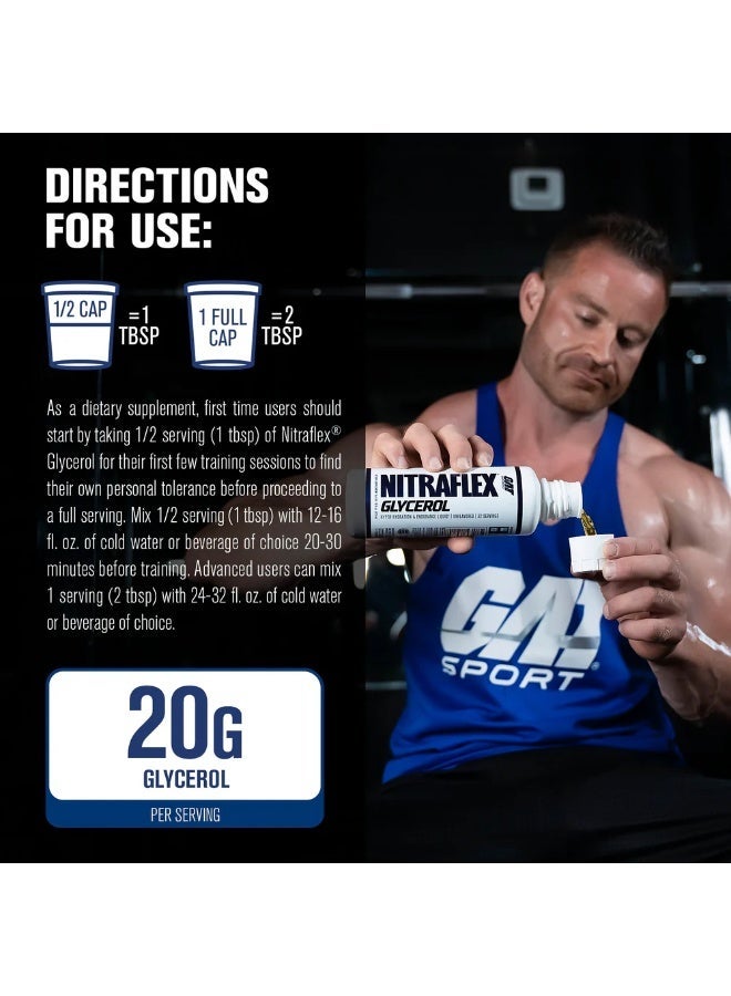 Gat Nitraflex Liquid Glycerol Unflavored 32 Sv